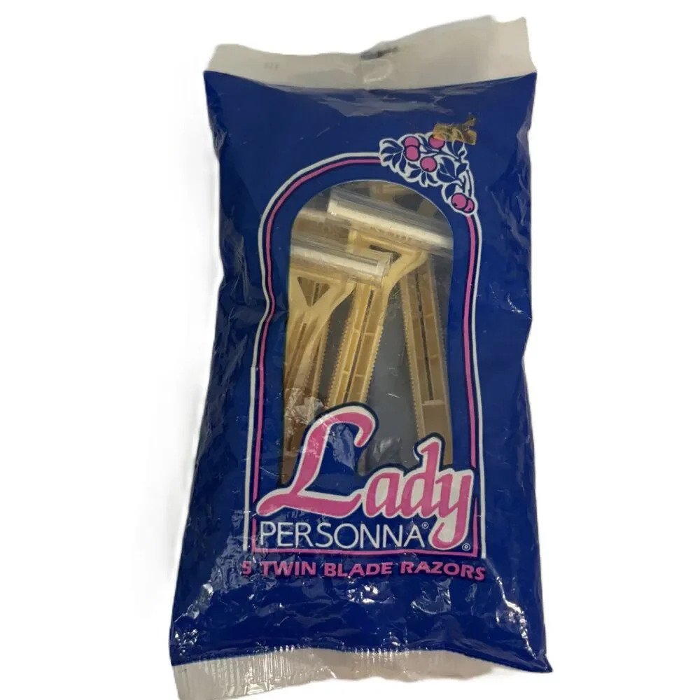 Lady Personna NEW Vintage Twin Blade Razors Package of 5 USA Made